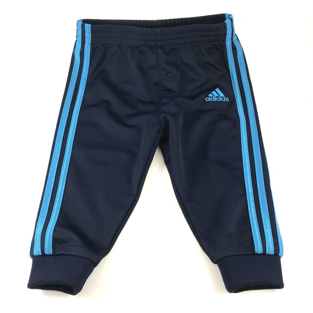 Adidas 9M Boys Navy/Turquoise Sweatpants